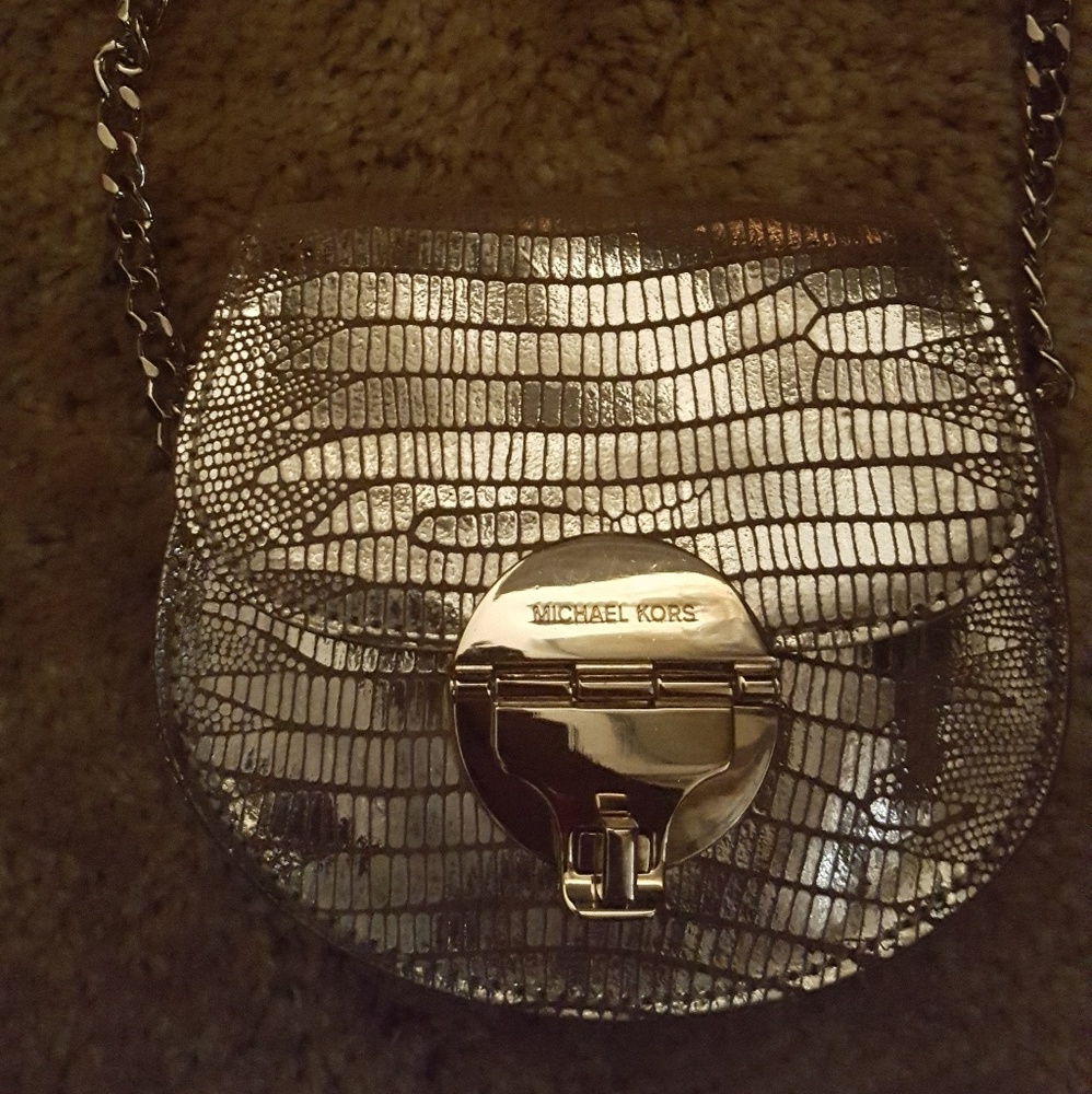 Michael Kors Gold Metallic Crossbody
